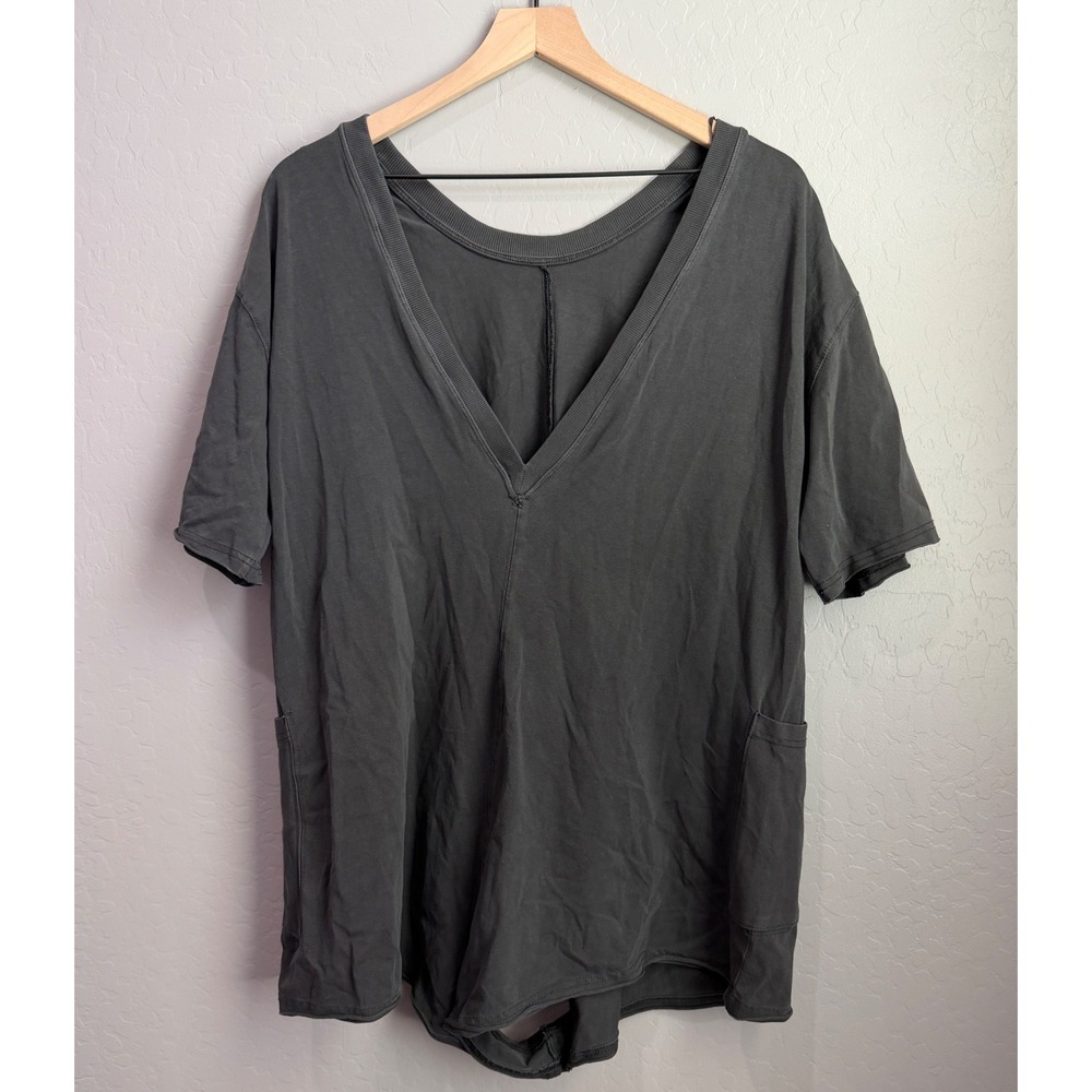 FP Movement Free People Hot Shot Tee Romper Black Noir Small NWT - Picture 10 of 10